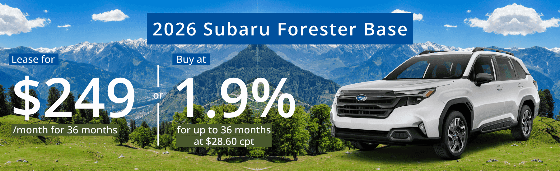 September 2026 Subaru Forester Special