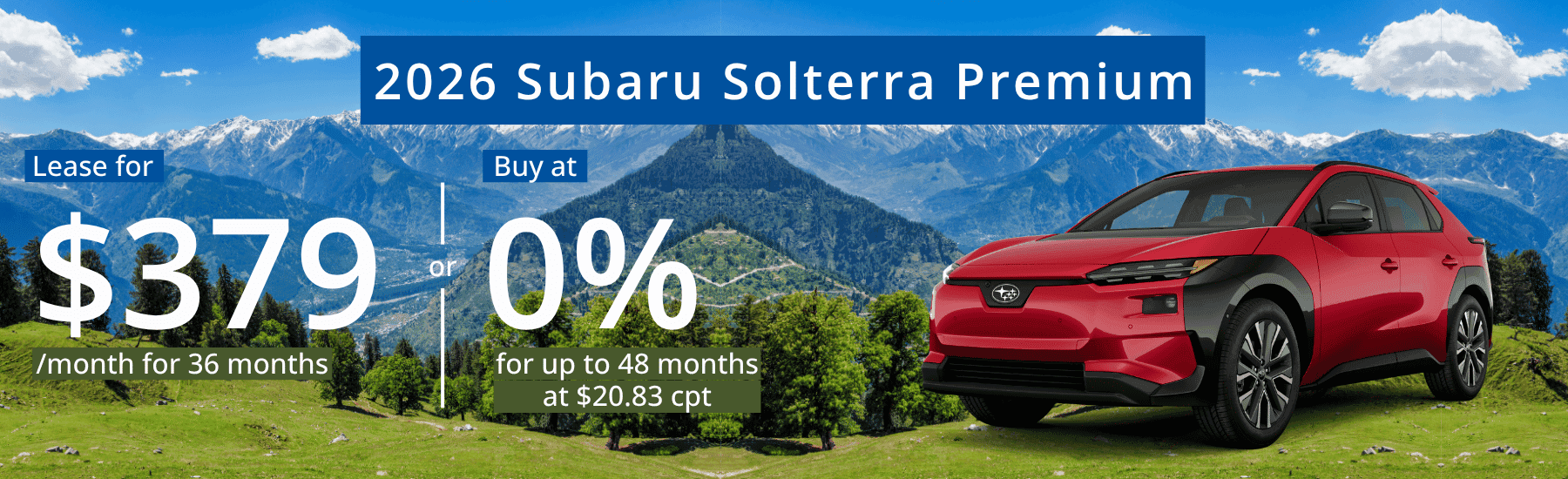 September 2026 Subaru Solterra Special