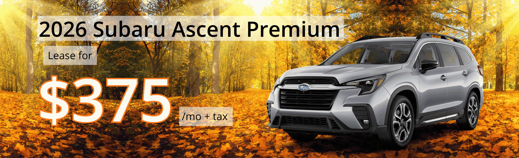 2026 Subaru Ascent October Lease Special