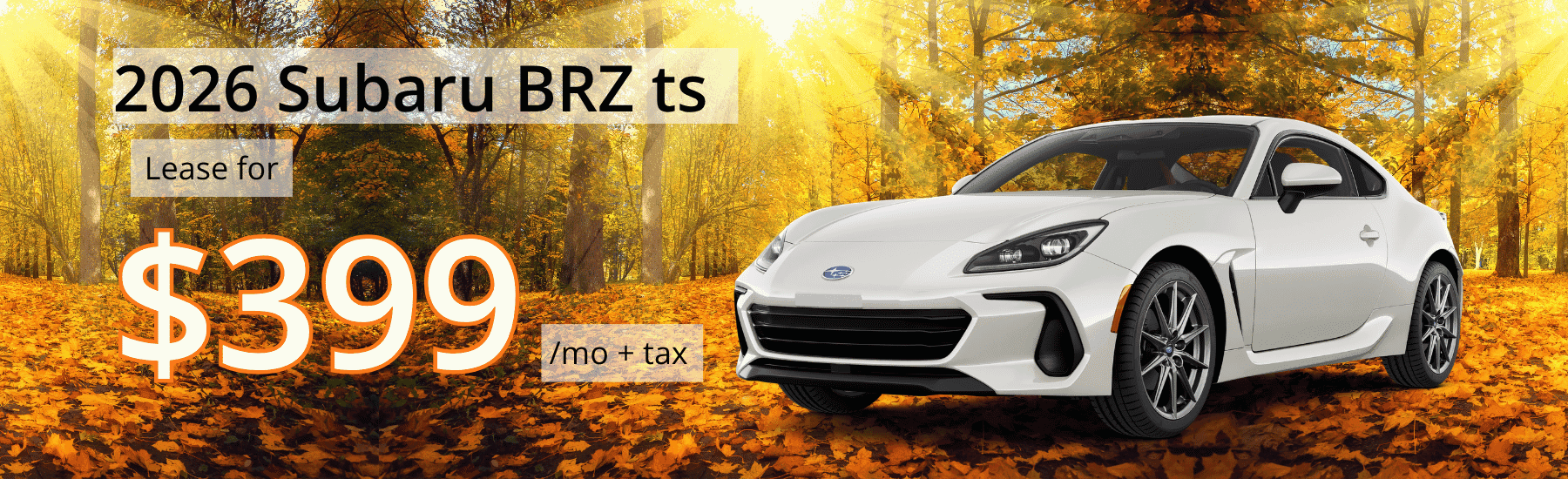 2026 Subaru BRZ October Lease Special