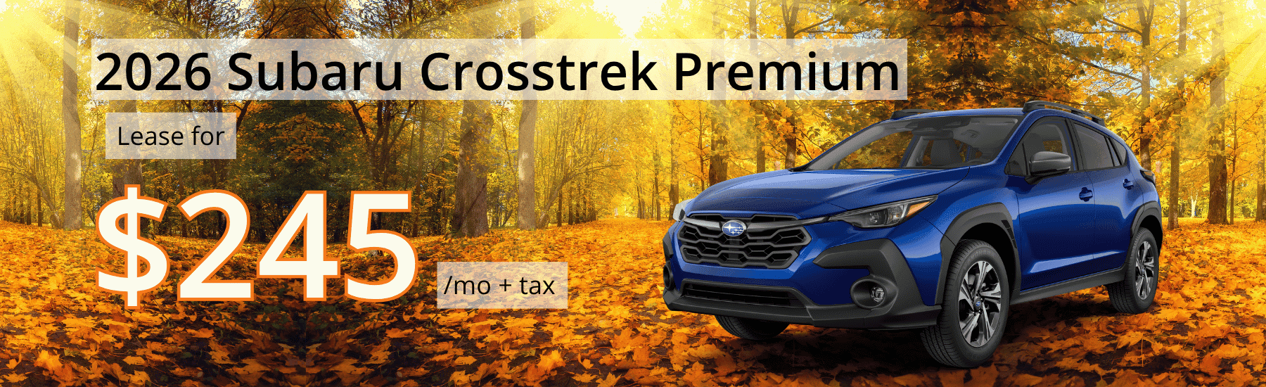 2026 Subaru Crosstrek October Lease Special