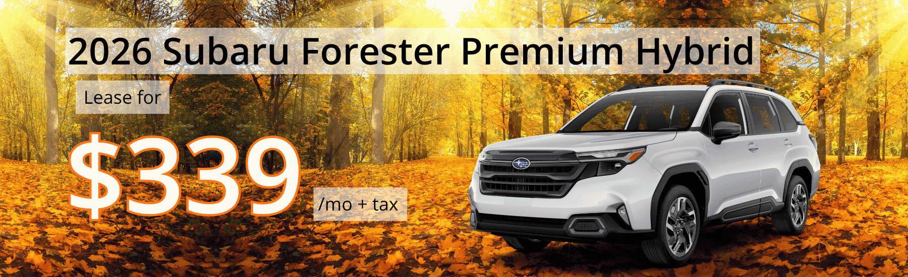 2026 Subaru Forester Hybrid October Lease Special