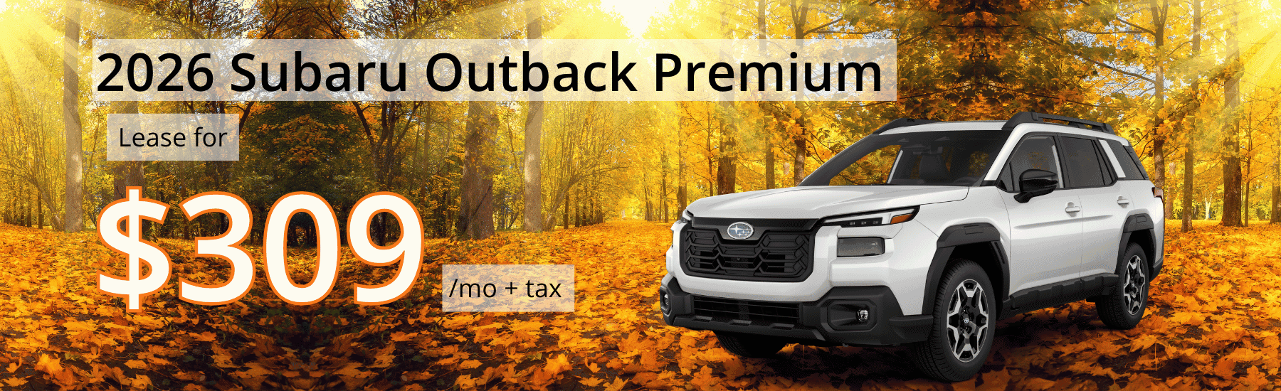 2026 Subaru Outback October Lease Special