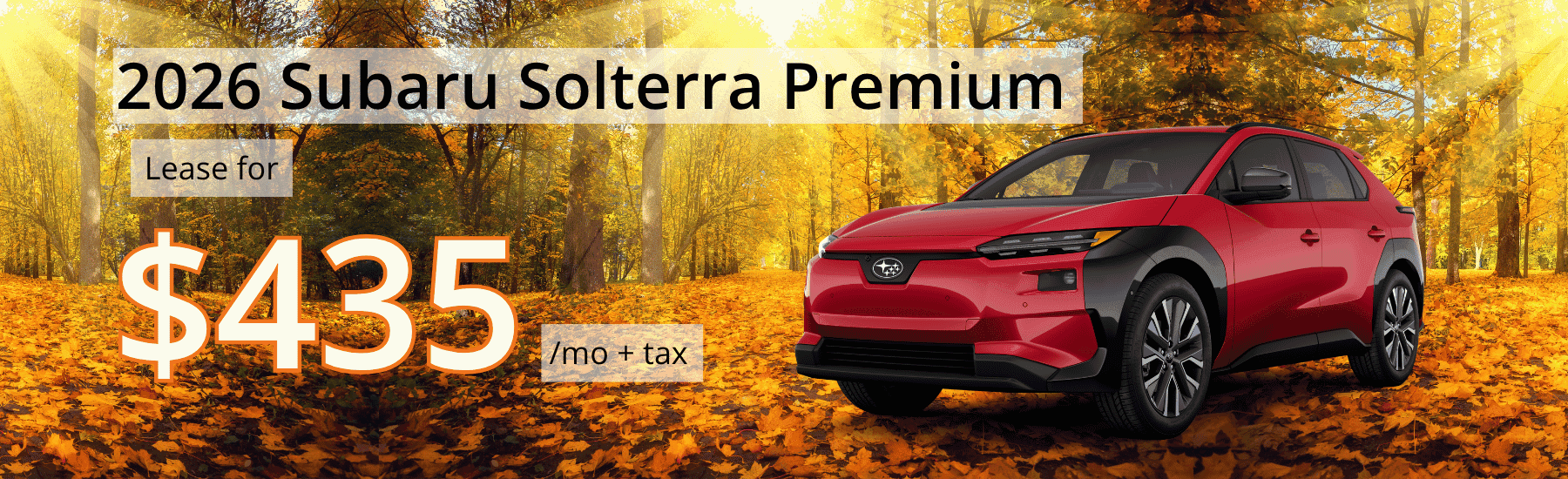 2026 Subaru Solterra October Lease Special