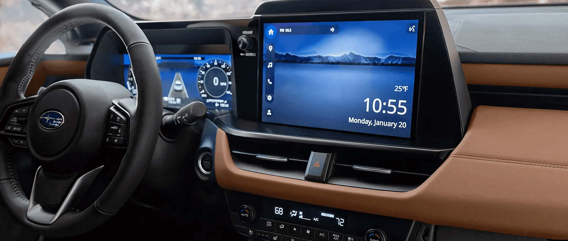 Subaru Multimedia System with New Standard 12.1-Inch Touchscreen