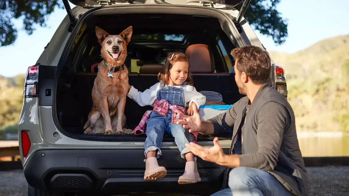 2026 Subaru Forester interior cargo and family-friendly feature view from Subaru of America's 2026 Forester gallery