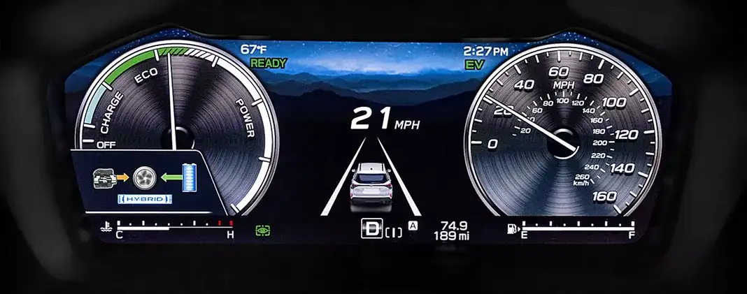 Digital instrument cluster display