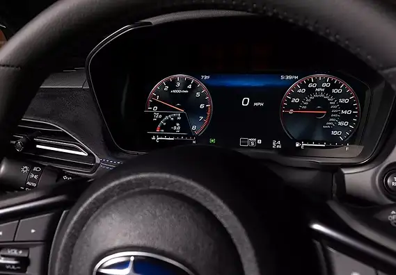 WRX GT digital instrument cluster