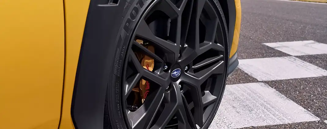 WRX Series.Yellow Brembo brakes