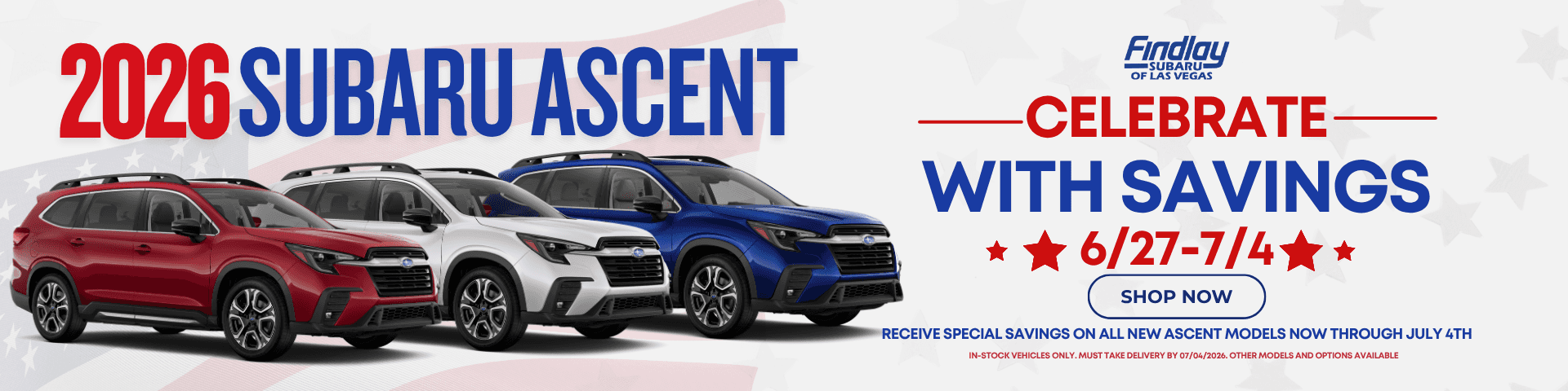 Subaru 4th of July Sale