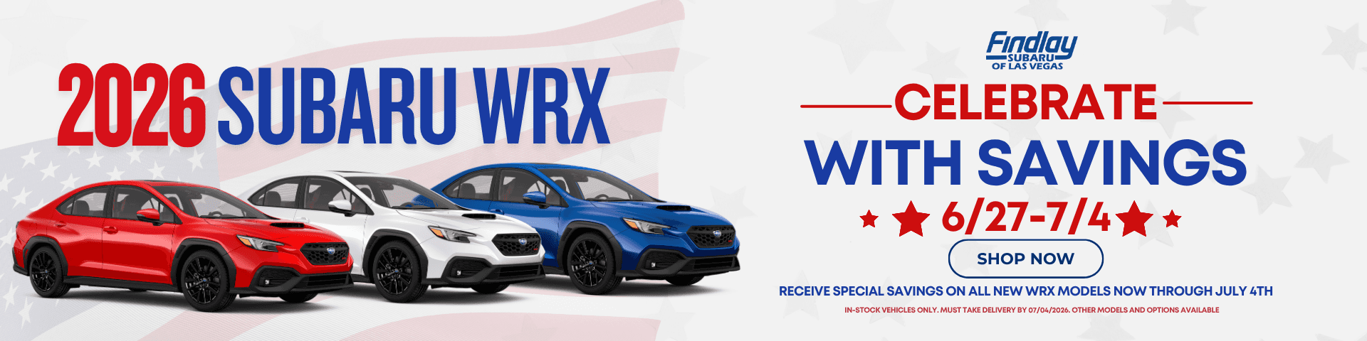 Subaru 4th of July Sale