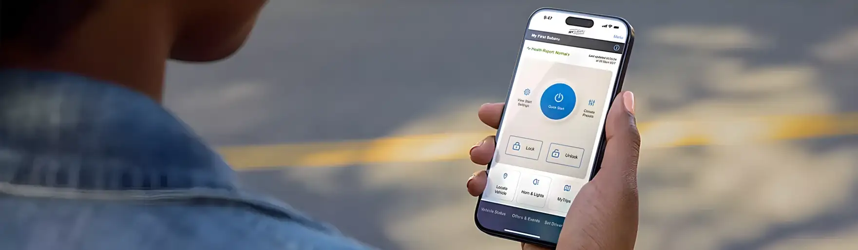 MySubaru Connected Services on smartphone