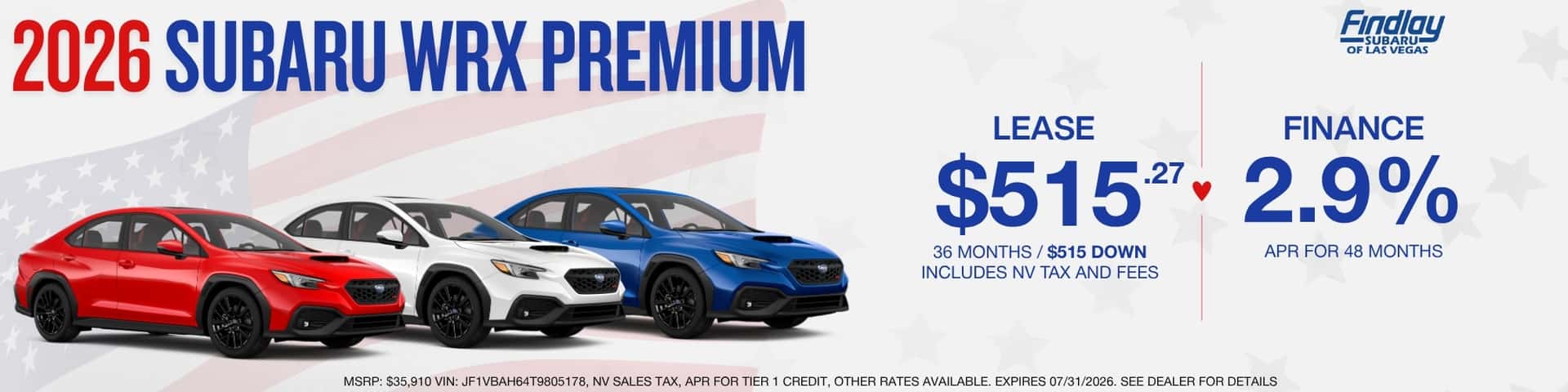 July Web WRX