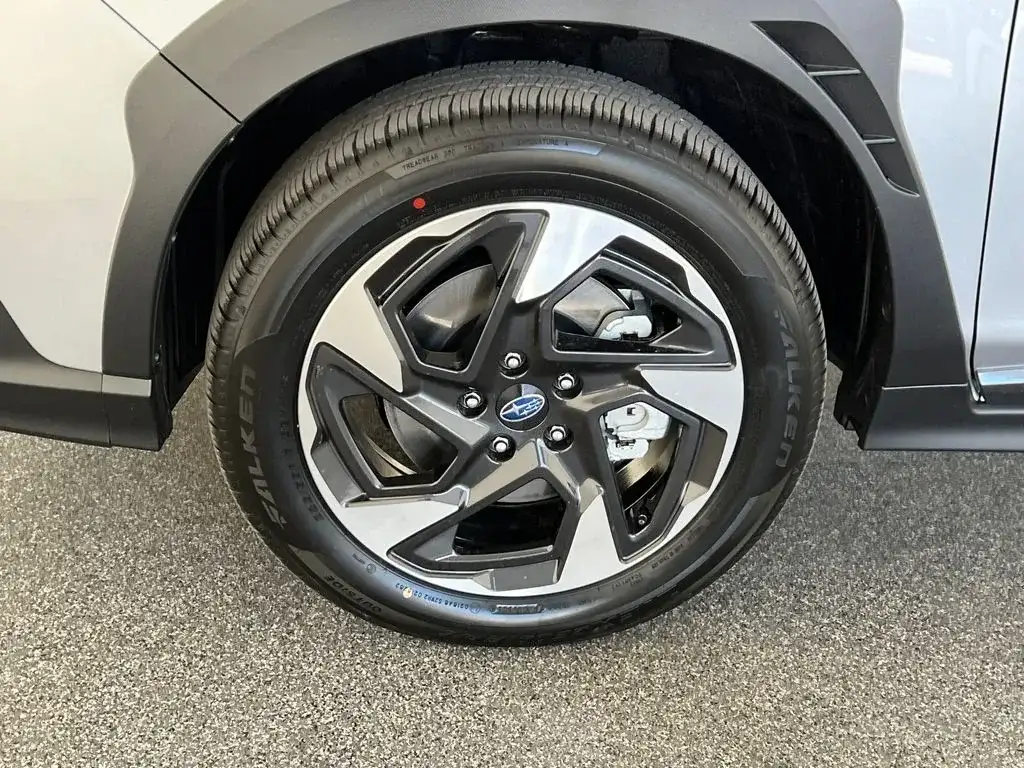 Subaru Crosstrek in silver, three-quarter studio view at Findlay Subaru of Las Vegas, photo 14 of 14