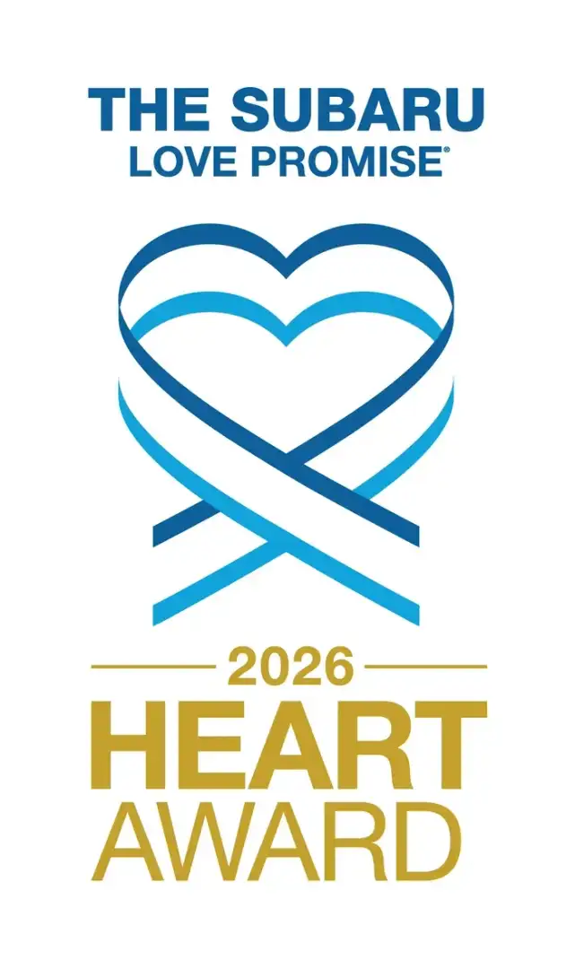The Subaru Love Promise 2026 Heart Award logo