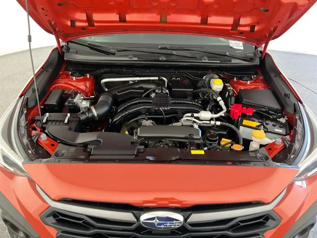 Engine bay of a used Subaru Crosstrek