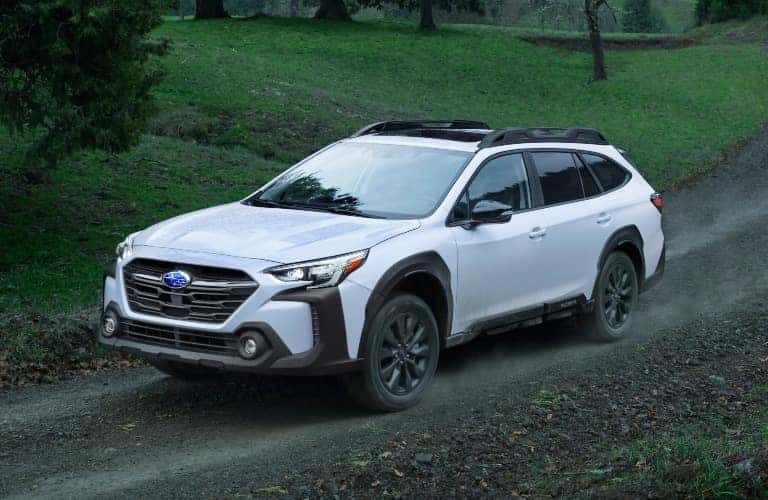 2023 Subaru Outback white front side view