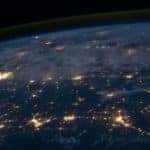 Outer Space Photograph of Planet Earth