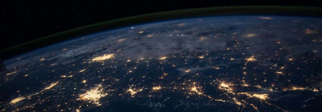 Outer Space Photograph of Planet Earth