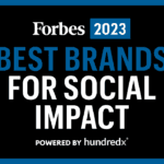 Forbes Best Brands for Social Impact Logo for 2023
