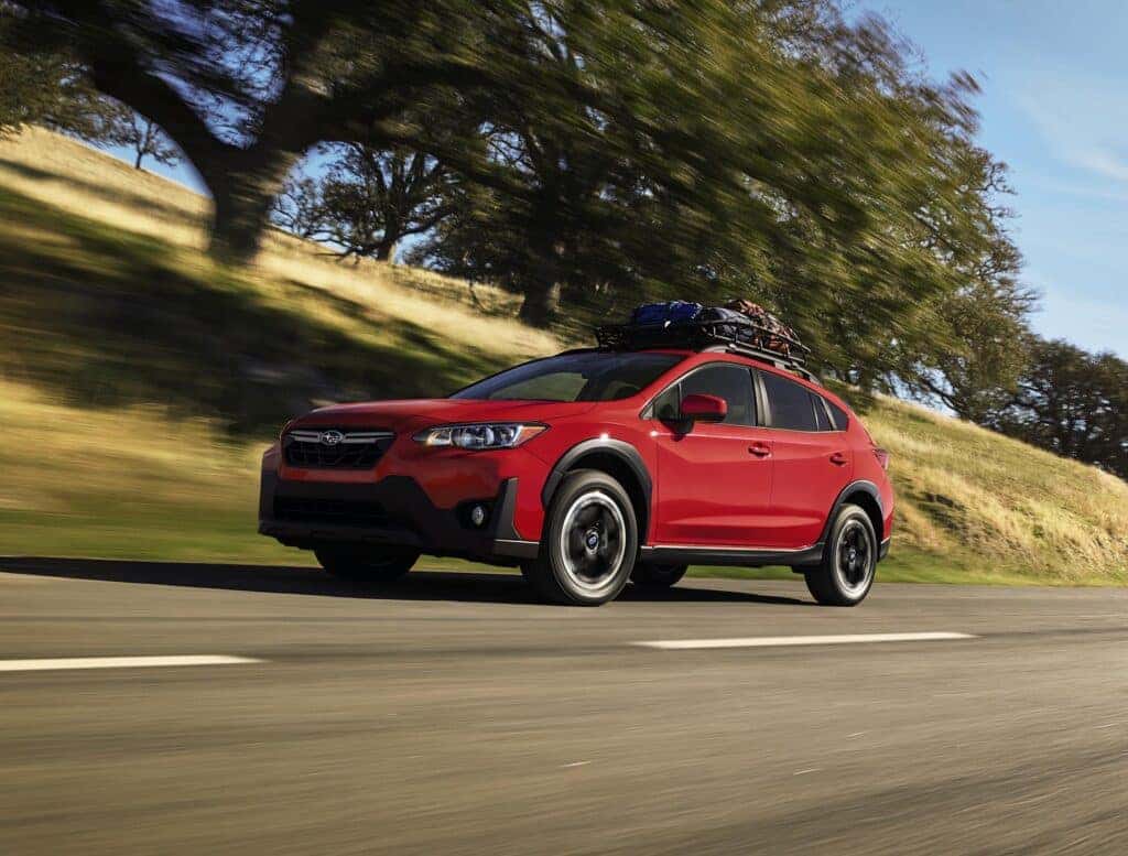 Subaru Crosstrek Driving on a Rural Road
