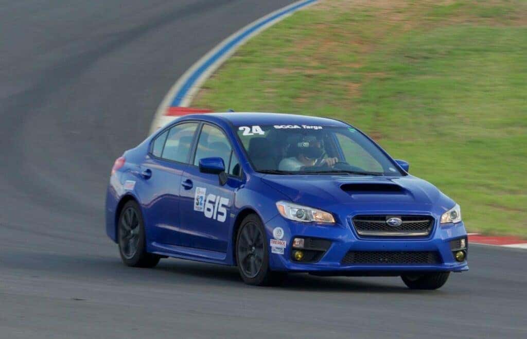 Subaru WRX on the Track