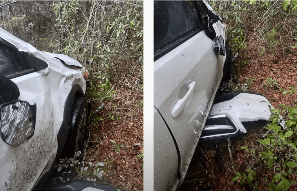 Subaru Crosstrek Car Crash Accident with Tree