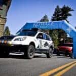 The 2024 Rebelle Rally Arch, With The Winning 2014 Subaru Outback Driving Under