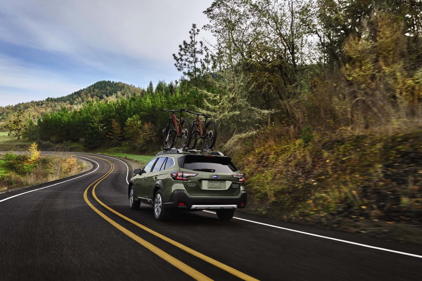 2025 Subaru Outback with bike rack
