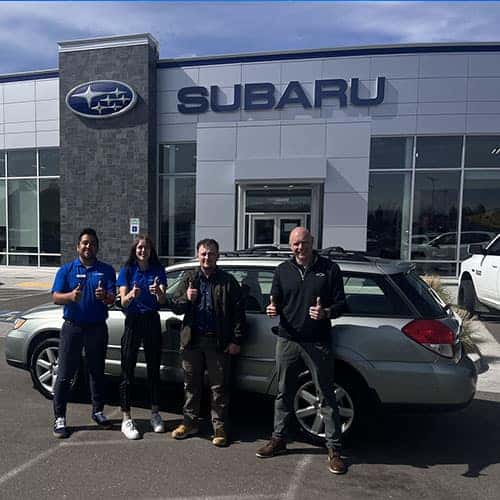 Levi of Kimberly, Idaho & his 2009 Subaru Outback - assisted by Christina