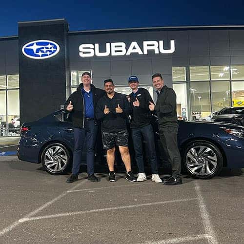 Jakob's Happy Driver - Daniel Aguilar from Jerome, Idaho, with his Cosmic Blue Pearl 2024 Subaru Legacy Limited