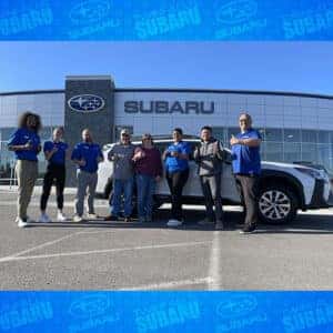 Sharalyn of Jerome, Idaho and her Crystal White Pearl 2024 Subaru Outback 