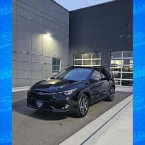 Karysa of Jerome, Idaho's new Crystal Black Silica 2024 Subaru Crosstrek Premium at Twin Falls Subaru.