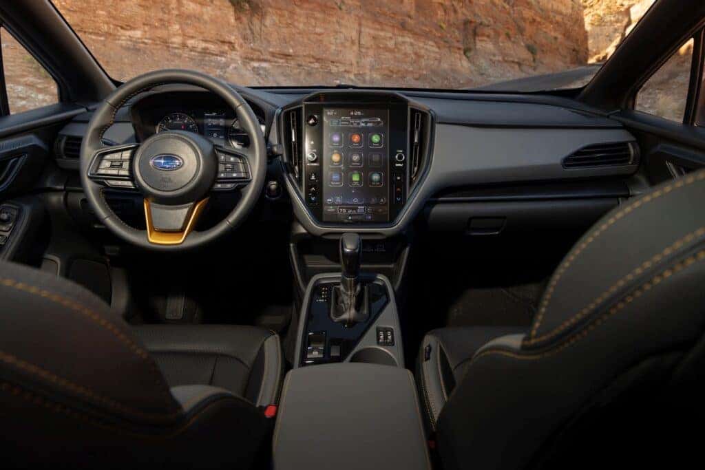 The Enjoyable Front Interior Of The Marvelous 2024 Subaru Crosstrek Wilderness