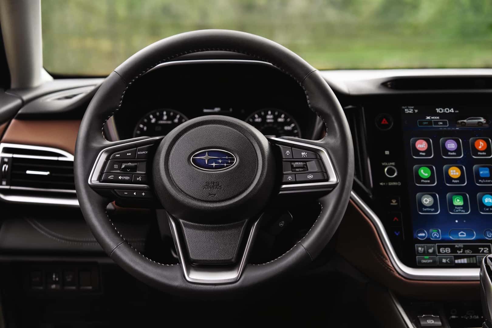 Steering Wheel Detail in the Subaru Outback