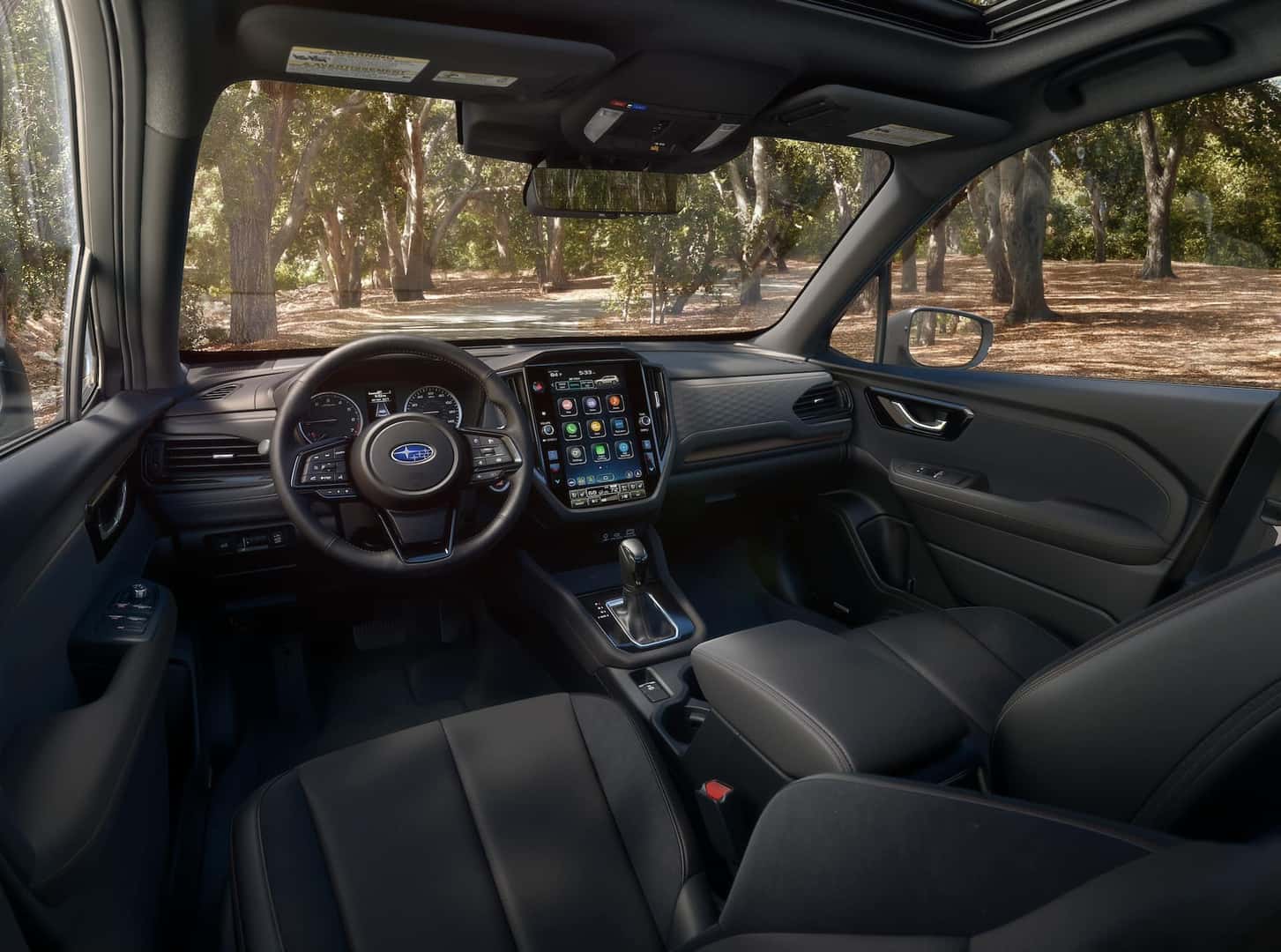 2025 Subaru Forester front row interior