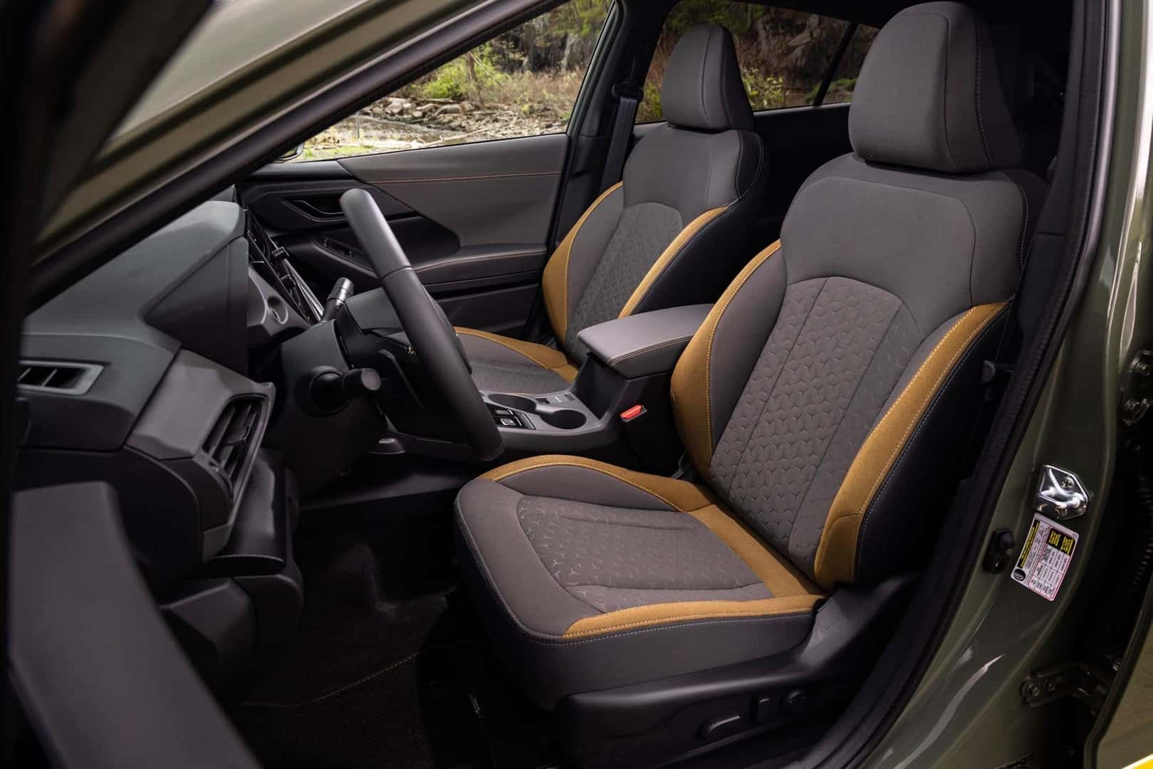 The Front Interior Of The Top Pick, The Subaru Crosstrek!