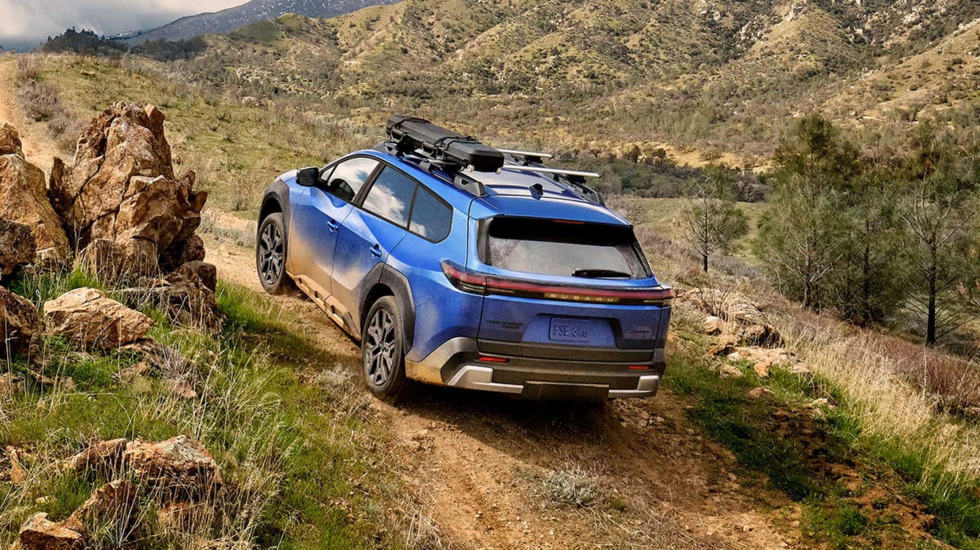 The Fabulous 2026 Subaru Trailseeker Climbing An Off-Road Path