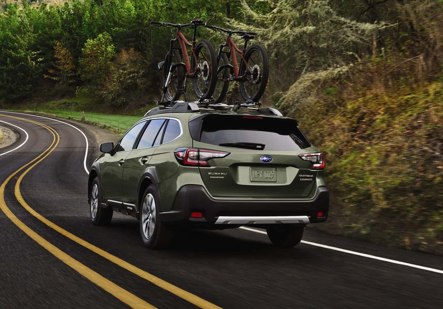 The Rear Exterior Of The Fantastic Subaru Outback