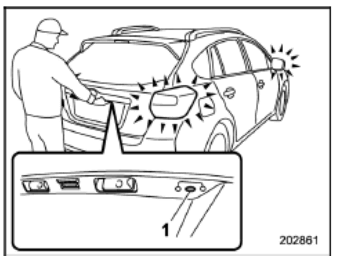 Subaru Crosstrek Tailgate Unlock Button