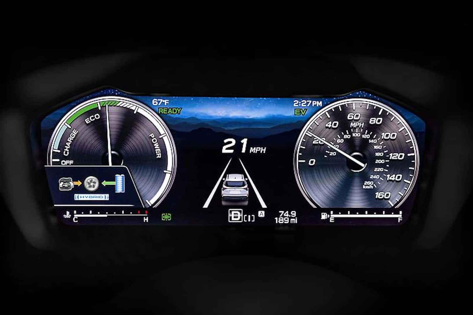2025 Subaru Forester Hybrid digital instrument cluster