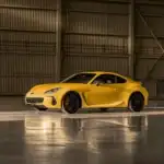 2026 yellow Subaru BRZ driver side view in warehouse