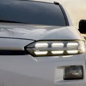 2026 Subaru Solterra Cosmic White Pearl LED running lights