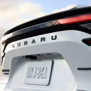 2026 Subaru Solterra Touring XT Cosmic White Pearl rear bumper