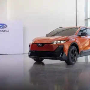 2026 Subaru Uncharted Habanero Orange Metallic in showroom