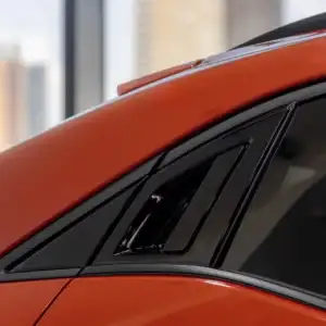 2026 Subaru Uncharted Habanero Orange Metallic rear quarter window