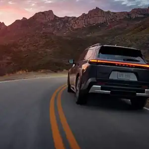 2026 Subaru Trailseeker Rear View in the Mountains
