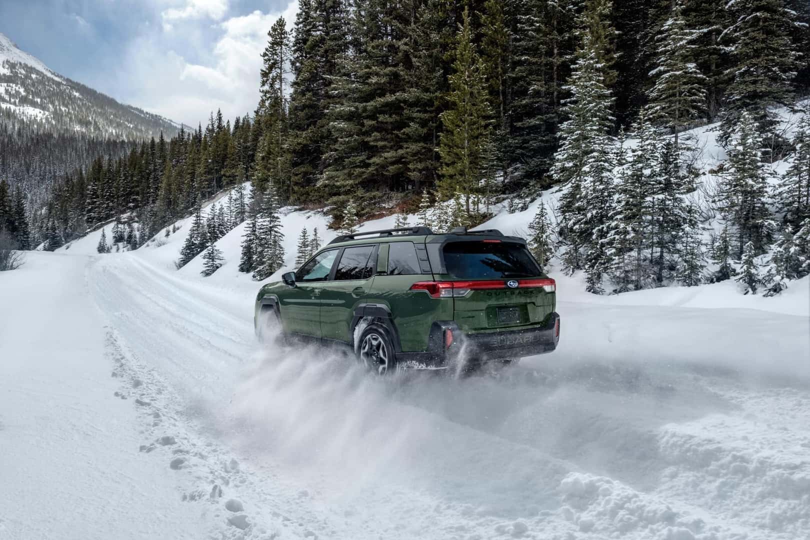 The Insurance Institute for Highway Safety (IIHS) Top Safety Pick, The Subaru Outback, Racing Through Snow-Covered Roads With Ease