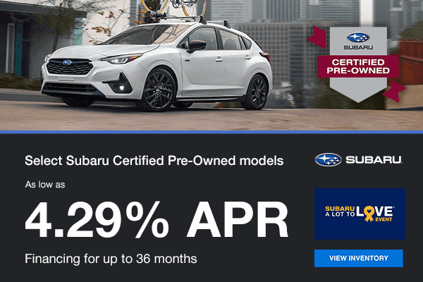 Select Certified Pre-Owned Models