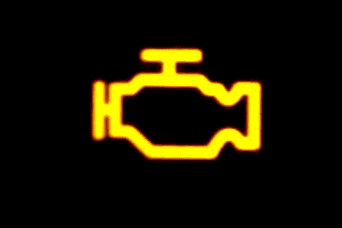 Check Engine dashboard warning light